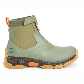 Regenstiefel Muck Boot Apex Zip Oliv-Orange Herren-Schuhgröße 42