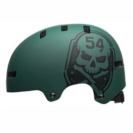Fietshelm Bell Local Matte Green Black Skull