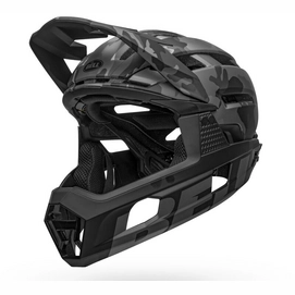 Full-Face-Helm Bell Super Air R Spherical Matte Gloss Black Camo