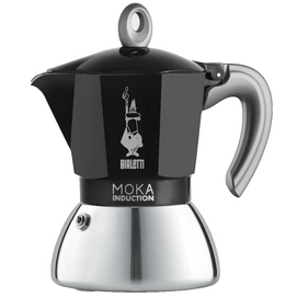 Kaffeemaschine Bialetti Moka Induction Black 4-kops