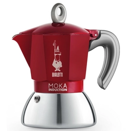 Kaffeemaschine Bialetti Moka Induction Red 2-kops