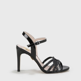 Buffalo Afterglow Black Glitter Metallic PU Leather