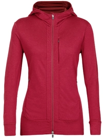 Gilet Icebreaker Women Quantum III LS Zip Cherry