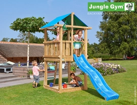 Speeltoren Jungle Gym Jungle Hut Blauw