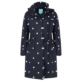 Regenjacke Happy Rainy Days Coat Beth Black/White Damen