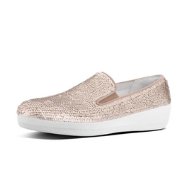 FitFlop Superskate With Sequins Cream