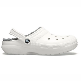 Sandaal Crocs Classic Fuzz-Lined Clog White Grey