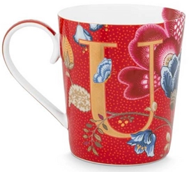 Mok Pip Studio Alphabet Mug Blushing Birds Red U 350 ml