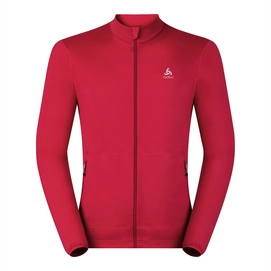 Vest Odlo Midlayer Full Zip Alagna Men Chinese Red Melange