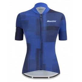 Maillot de Cyclisme Santini Women Delta Kinetic S/S Jersey Blue-L