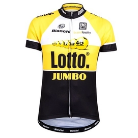 Fietsshirt Santini Team Lotto Jumbo Original Aero Short Sleeve Jersey 2015