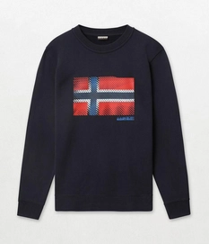 Pull Napapijri Men Bibu Crew Blu Marine
