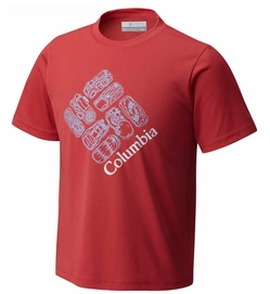 T-Shirt Columbia Hike S'More Tee Sunset Rot Herren