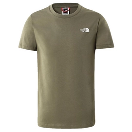 T-Shirt The North Face S/S Simple Dome Tee Burnt Olive Green TNF White Kinder