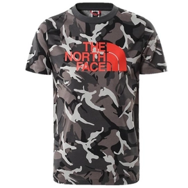 T-Shirt The North Face S/S Easy Tee Asphalt Grey Explorer Camo Print Jungen