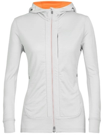 Vest Icebreaker Women Quantum III LS Zip Hoodie Ether Flash