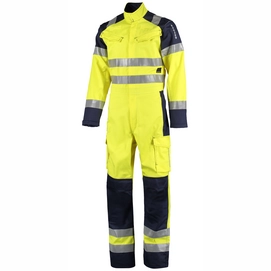 Werkoverall Ballyclare Unisex Capture Protective Multi-Hazard High Visibility Coverall Matthew Yellow Navy-Maat 46