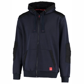 Werkvest Ballyclare Unisex 365 Hard-Wearing Hoodie With Full Zip And CORDURA Reinforcement Navy Black