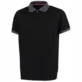 Werkpolo Ballyclare Unisex 365 Polo Shirt With Moisture Management And Quarter Zip   Black