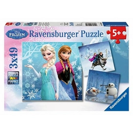 Puzzel Ravensburger Frozen Winterland (3 x 49 Stukjes)