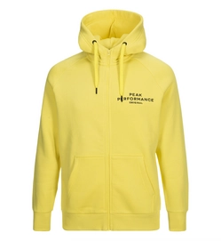 Vest Peak Performance Men Logo Zipped Hood True Yellow