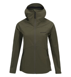 Jas Peak Performance Women Adventure Hooded Jacket Terrain Green