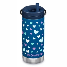 Thermosflasche Klean Kanteen TKWide Navy Hearts 355 ml