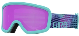Skibril Giro Junior Chico 2.0 Screaming Teal Chroma Dot Amber Pink