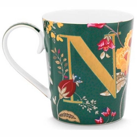 Tasse Pip Studio Alphabet Mug Floral Fantasy Green N 350 ml