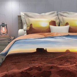 Dekbedovertrek Heckett & Lane Pure Cotton Etu Ginger Brown Katoen