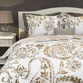 Dekbedovertrek Heckett & Lane Burel Warm Beige Satijn