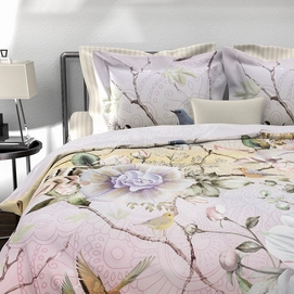 Dekbedovertrek Heckett & Lane Mandy Cashmere Pink Satijn