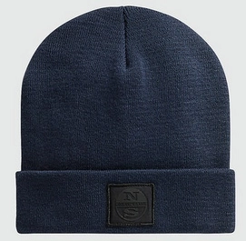 Muts North Sails Men Recycled Blended Cotton Beanie Navy Blue