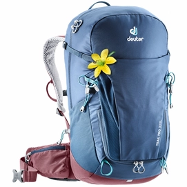 Backpack Deuter Trail Pro 30 SL Midnight Maron Blau