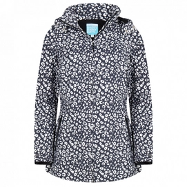 Jas Happy Rainy Days Jacket Bernice Cheetah Black / Off White