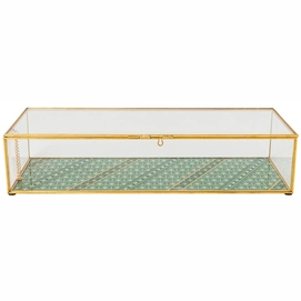 Voorraaddoos Pip Studio Glass Varnished Bottom Gold L 42 x 16,5 x 9 cm