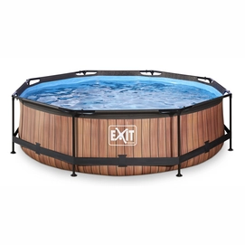 Swimming Pool EXIT Toys Timber Style Ø360 cm + Filter Pump