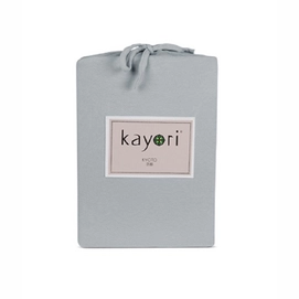 Spannbettlaken Kayori Kyoto Silbergrau (Jersey)-1-persoons (70/80 x 200/210/220 cm)