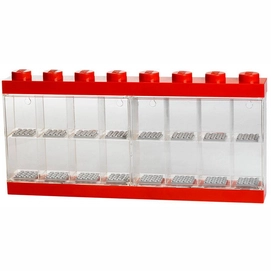 Boîte de Rangement Lego Mini Figurines Rouge 16 Pièces