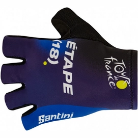 Fietshandschoen Santini Unisex Tour De France Official Lourdes Kit Print