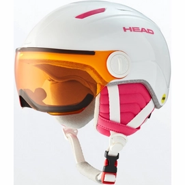 Ski Helmet HEAD Junior Maja Visor MIPS White