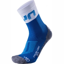 Fietssok Uyn Men Cycling Light French Blue White