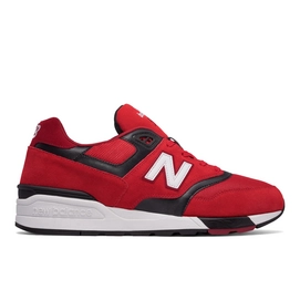 Sneaker New Balance ML597 GSB Leather Textile Pu Red Black