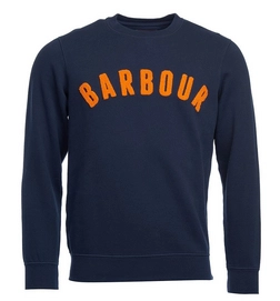 Jumper Barbour Men Prep Logo Crew Navy