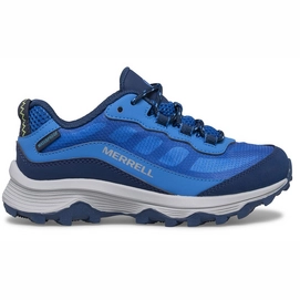 Chaussures de Randonnée Merrell Kids MOAB Speed Low Waterproof Blue-Taille 29
