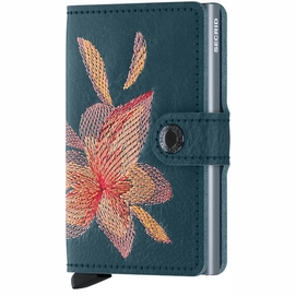 Portemonnaie Secrid Miniwallet Stitched Magnolia Petrolio