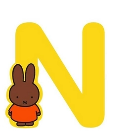Decoratieletter Nijntje N