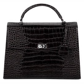 Handtasche Socha Audrey Croco Black 13,3 Zoll