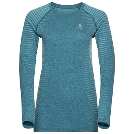 Maillot de Sport Odlo Women LS Crew Neck Essential Seamless Reef Waters Melange