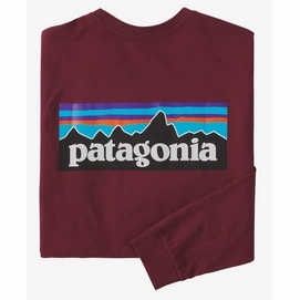 T-Shirt Patagonia Homme L/S P6 Logo Responsibili-Tee Sequoia Red-XXL